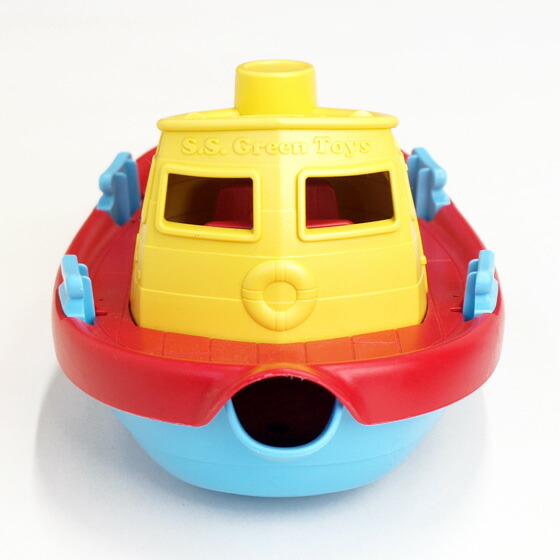 楽天市場 おもちゃ 水遊び お風呂遊び ボート 船 玩具 誕生日 プレゼント ギフト 子供 おしゃれ かわいい アメリカ製 輸入玩具 エコ アメリカ Greentoys グリーントイズ タグボート Littlefellows