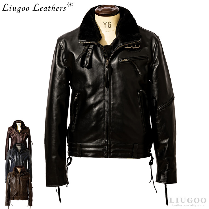 楽天市場】Liugoo Leathers 本革 B-3タイプライダース ムートン 楽天市場】Liugoo Leathers 本革 B-3タイプライダース ムートン