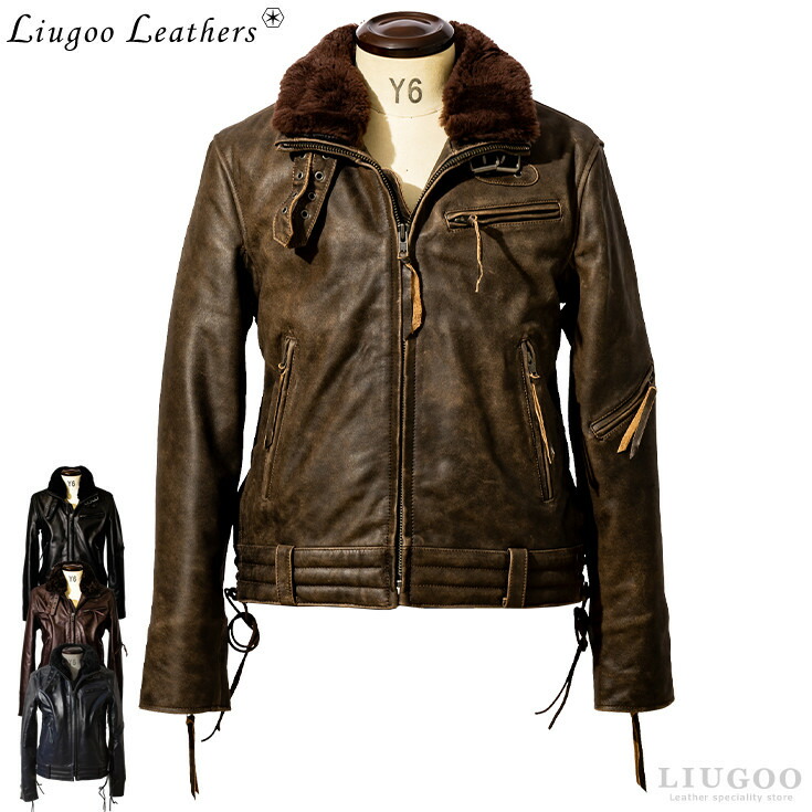 楽天市場】【20周年記念20%OFFクーポン】本革 高機能防寒仕様襟ボア