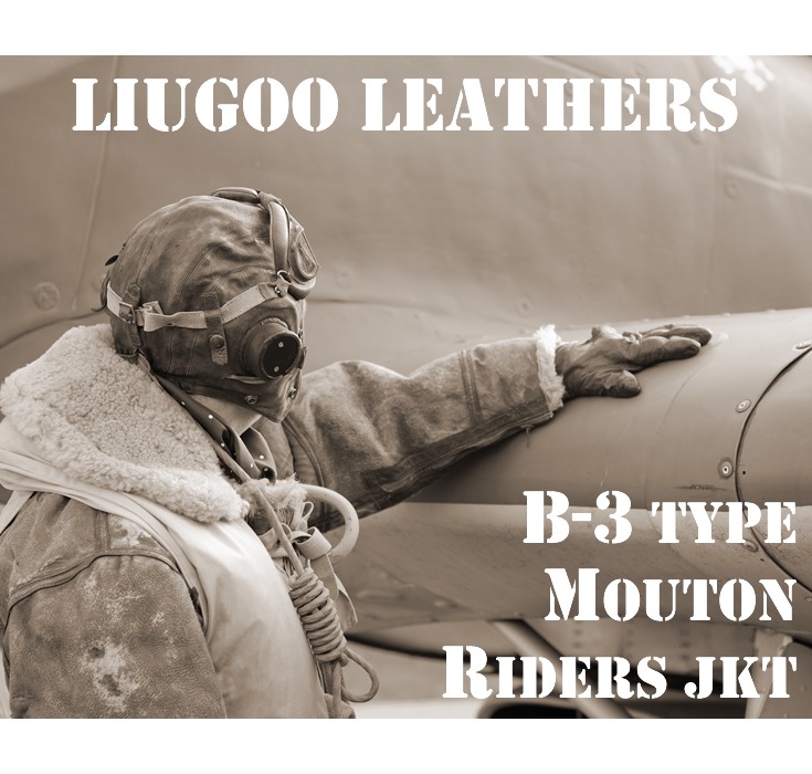 Liugoo -Leather speciality store-: Liugoo Leathers genuine leather B-3