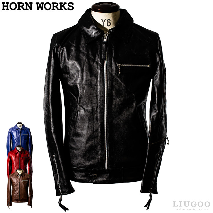 半額品 Horn Works 本革 Uk襟付きシングルライダースジャケット メンズ ホーンワークス 3546 ドミネーター コルセア バイカー 革ジャン 皮ジャン 本皮ジャンパー ライディング ダブルライダース ブルゾン 海外発送可 高質で安価 Blog Jotajota Net Br