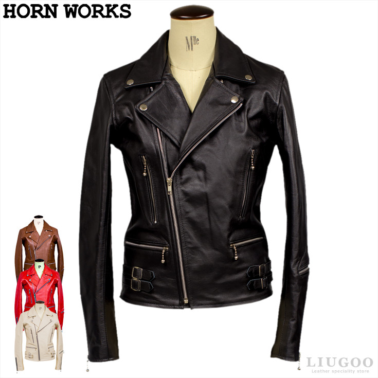 楽天市場】Horn Works 本革 UKダブルライダースジャケット