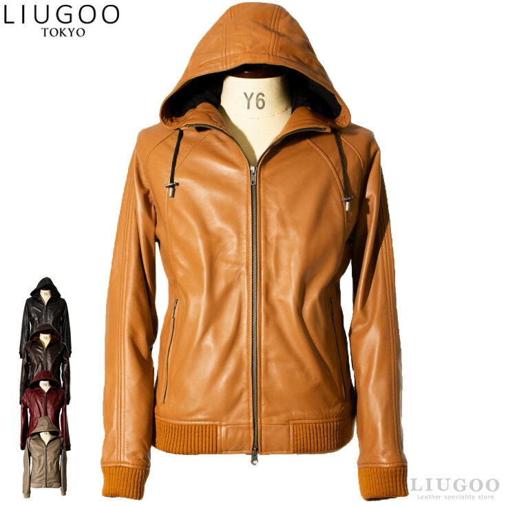 楽天市場】【20周年記念20%OFFクーポン】LIUGOO 本革 レザーハイネック