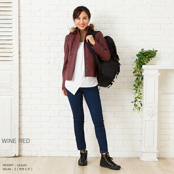 Liugoo 本革 レザージャケット ライダースジャケット Wng02lb レディース リューグー フード付ハイネックシングルジャケット