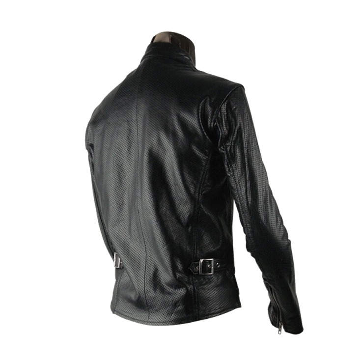 Leather Jacket Brand New Men S Outerwear Blouson Mesh Single Ray Sanders Jackets Jean Skin Motorcycle