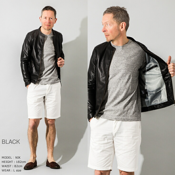Liugoo Genuine Leather Mesh Single Riders Jacket Men Lew Stone Srs09b Is Light And Soft Rider Suda Bulldog Sliders