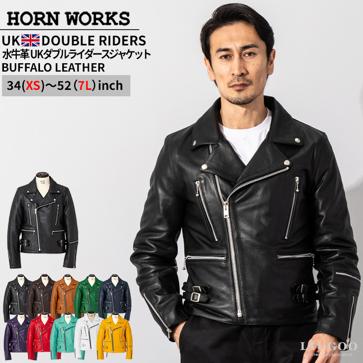 美品　Liugoo Leathers リューグーレザーズ 馬革　ライナー付 L 楽天市場】Liugoo Leathers 本革 レザーM-51モッズコート メンズ