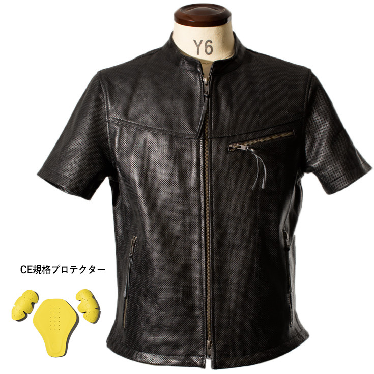 楽天市場】Liugoo Leathers 本革 メッシュレザーTシャツ メンズ