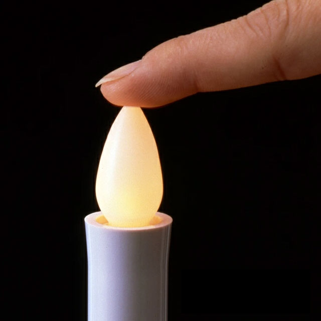 市場 ローソク 電気ろうそく 電池式ローソク 2本組 LED ろうそく 電気ローソク