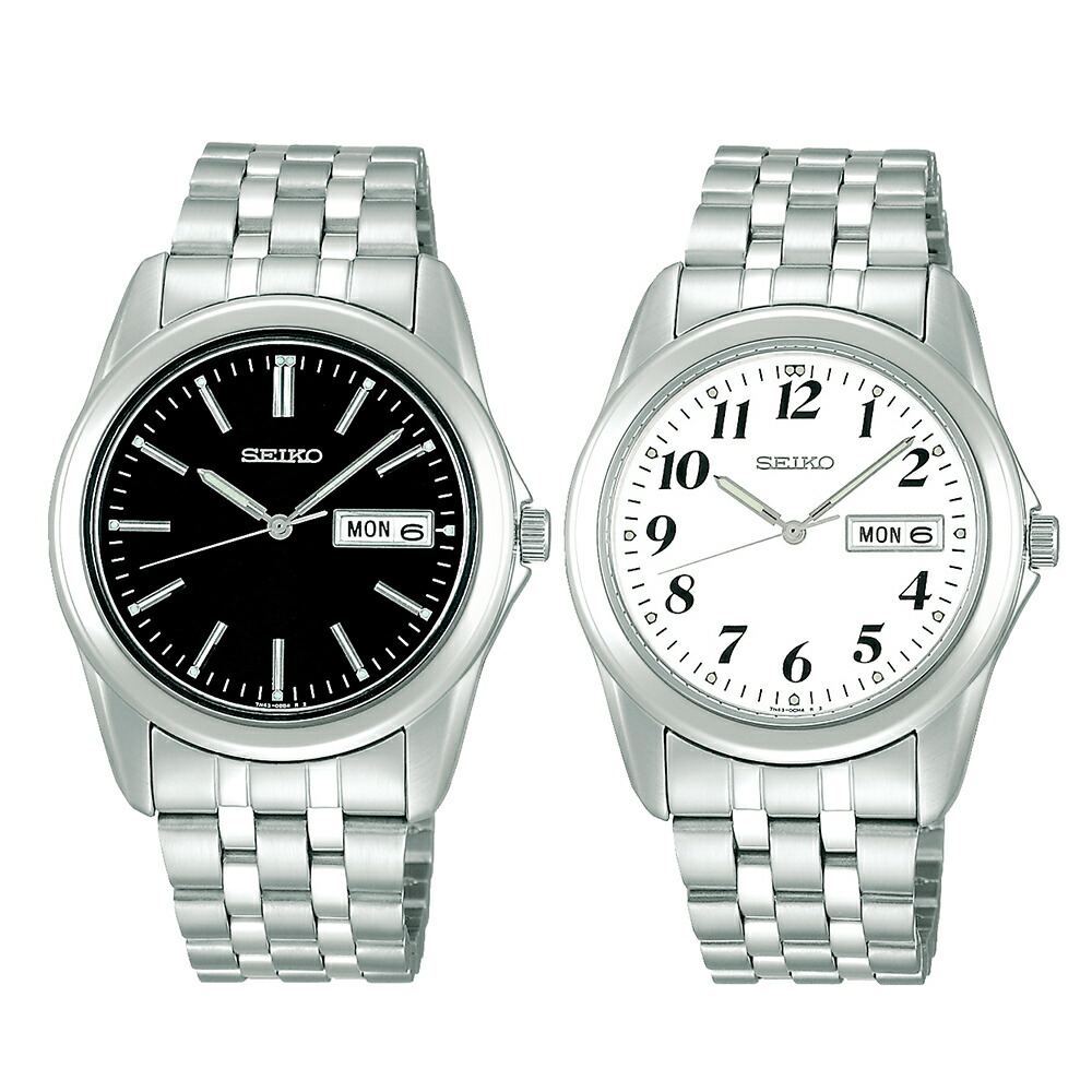 SEIKO セイコー 腕時計 スピリット クオーツ式 日付表示 シルバー ビジネス カジュアル 時計 メンズ