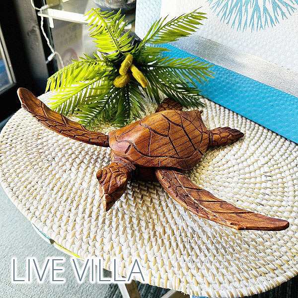 楽天市場】木彫りウミガメ(ホヌ）壁掛けオブジェ : アジアン・マリン