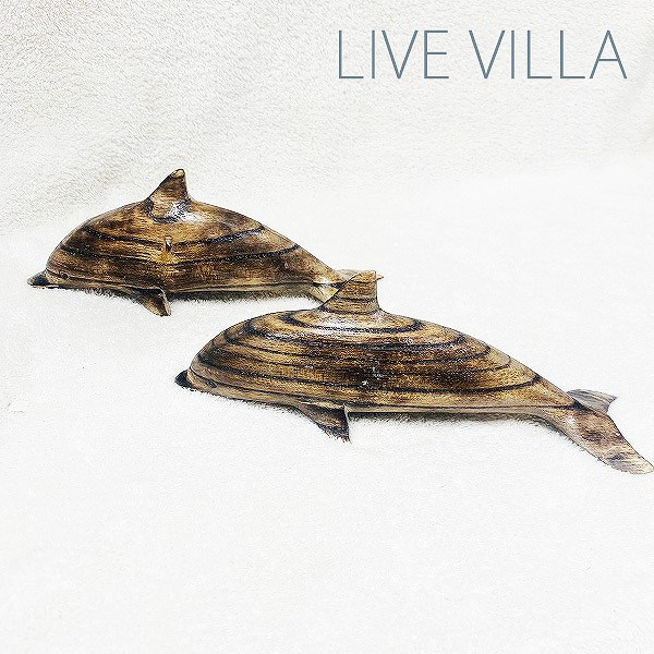 楽天市場】木彫り イルカオブジェ : アジアン・マリン雑貨ライブビラ