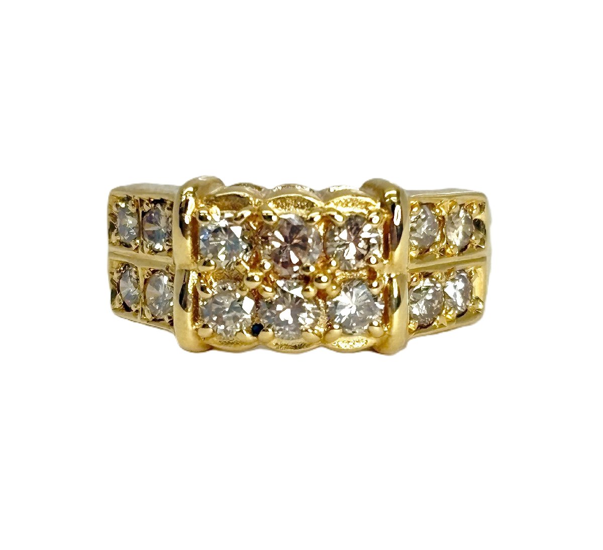 【新品磨き済】 K18 ゴールド ダイヤ1.00ct 指輪 リング サイズ12号 ジュエリー アクセサリー