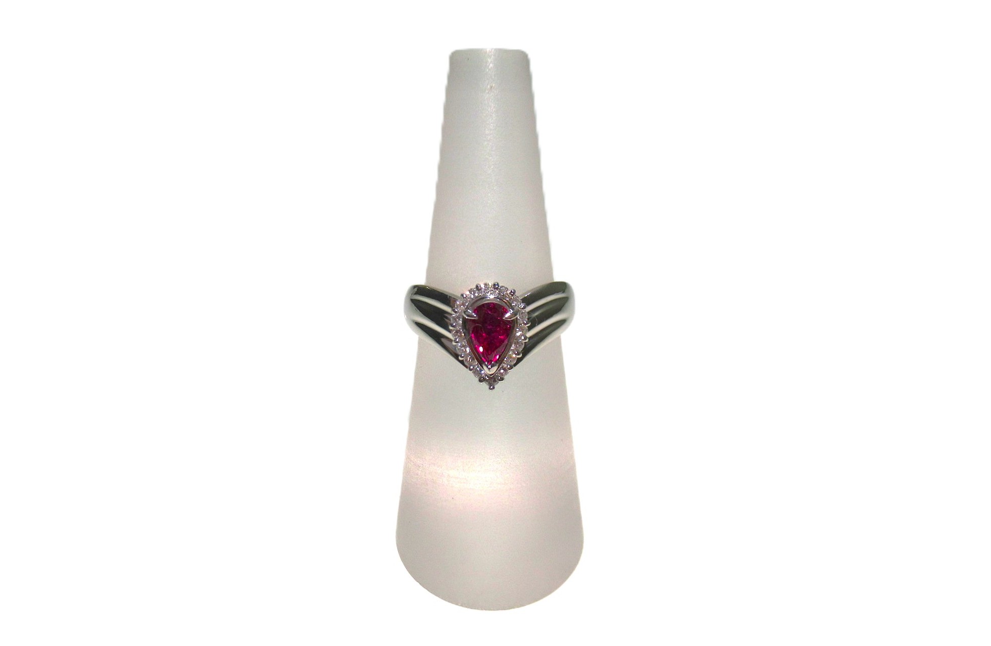 PT850　ルビー0.89ct　ダイヤ0.26ct　＃15　リング　レディース　ジュエリー　ランクA｜Livie 店