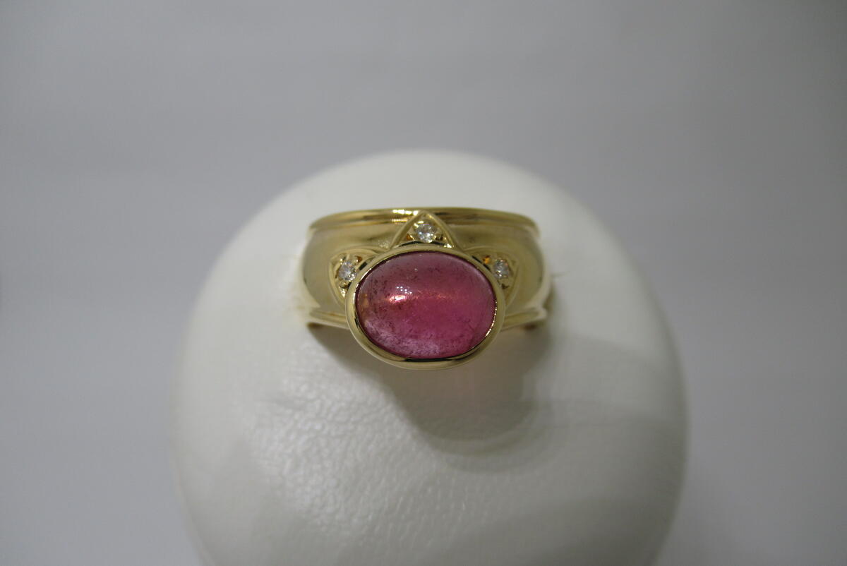 天然グリーントルマリン　ルビー　K18YG　リング　新品 楽天市場】【緑屋質屋】ギメル(gimel) グリーントルマリンリング 8.67