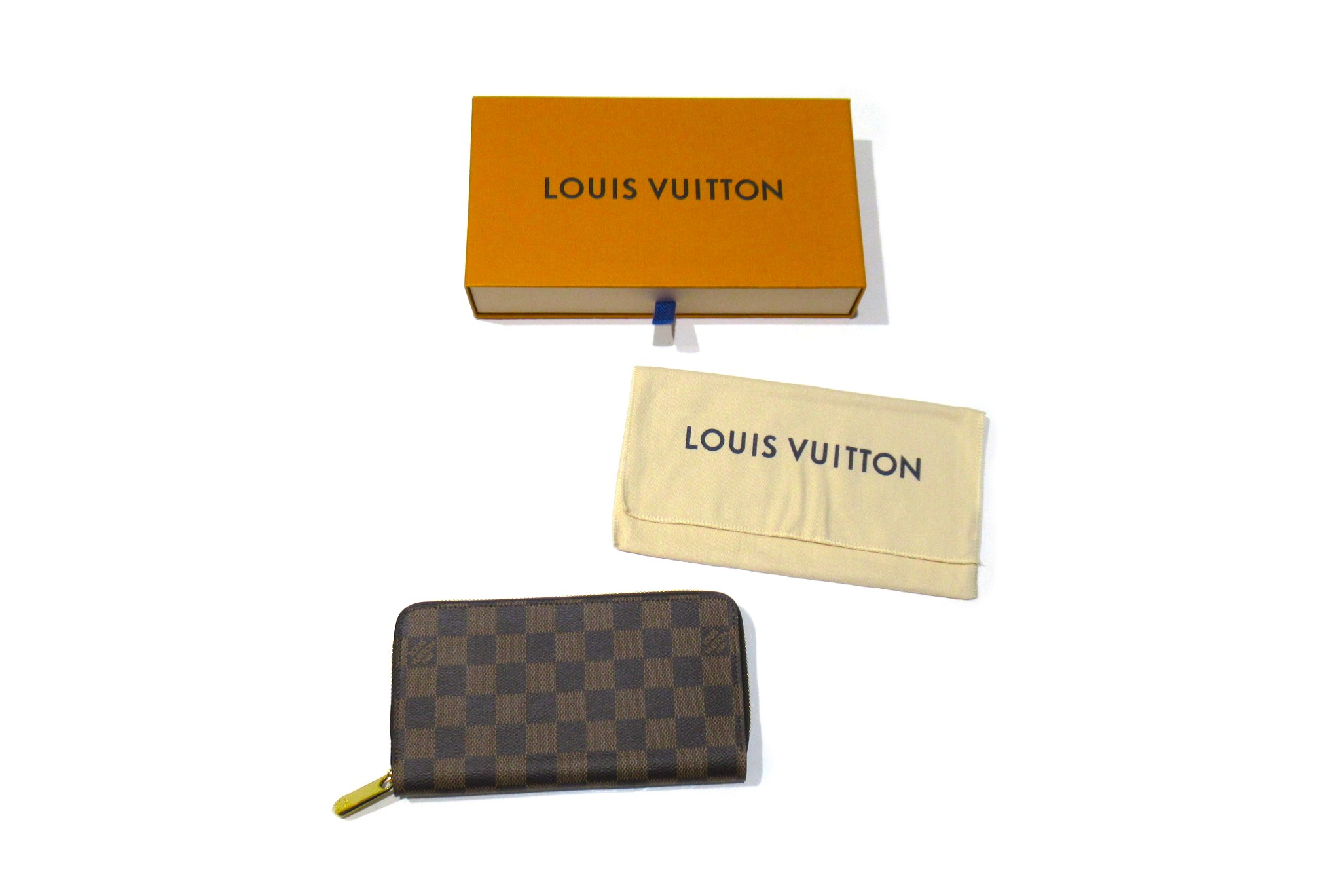 LOUIS VUITTON 　ルイヴィトン 　ジッピーウォレット　ダミエ　ゴールド金具　N41661　BOX付き　長財布　未使用