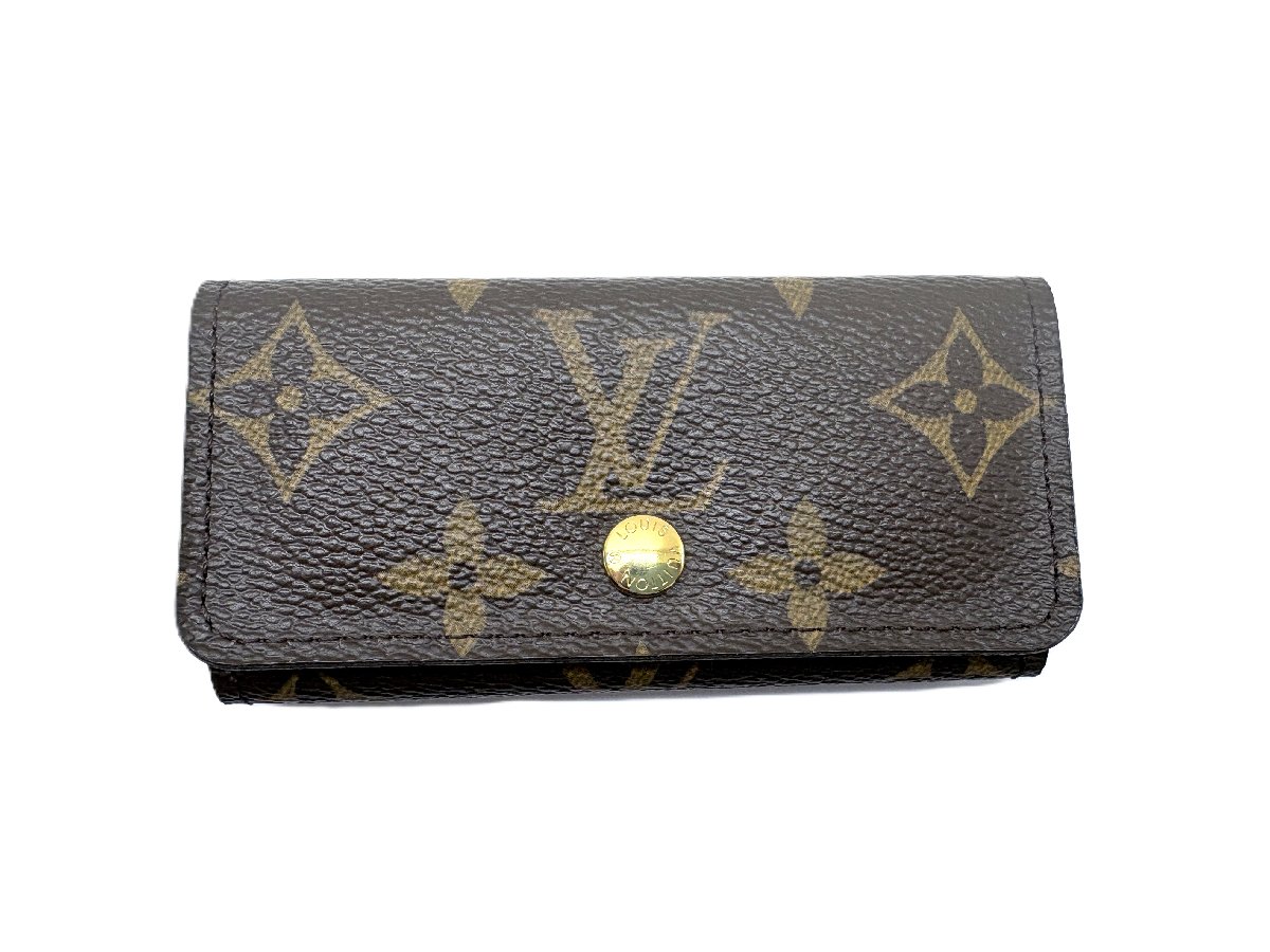 【美品】 ルイヴィトン LOUIS VUITTON 手当たり容れもの ミュルティクレ4 M69517 手当たり輪っか メンズ レディース 位置づけるSA