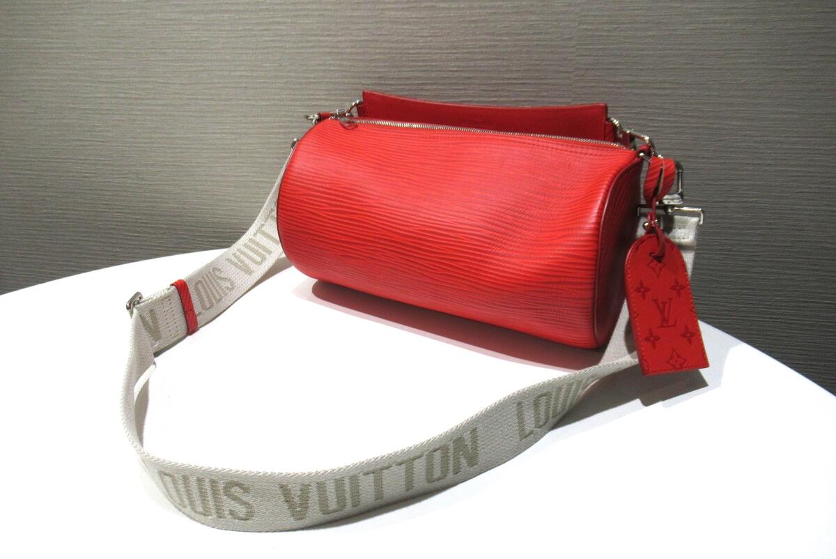 ルイヴィトン LOUIS VUITTON ホンブルグ帽・ポロション M23719 豆の町 赤 エピ・XL 御徒面子 肩肉 中古 位置づけるA