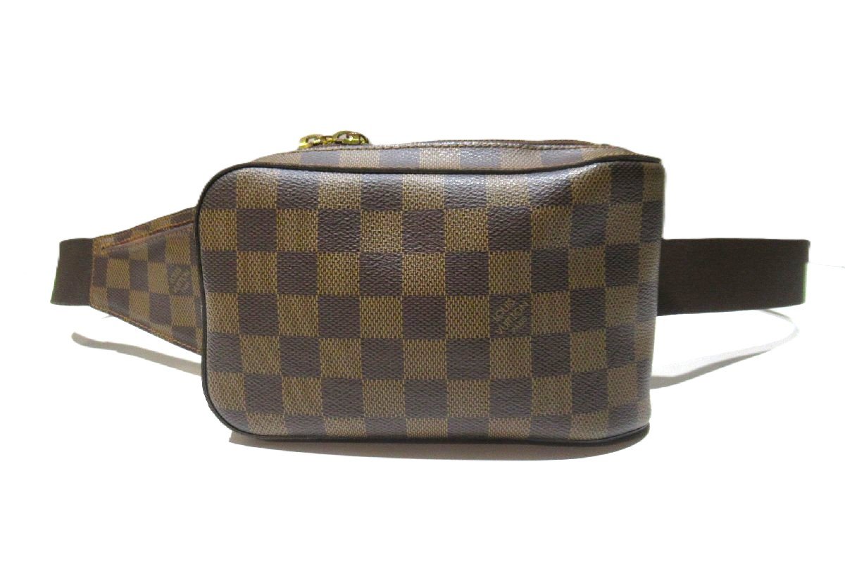 ルイヴィトン LOUIS VUITTON ジェロニモス 旧型 新金具 N51994 ダミエ バッグ 中古 ランクAB