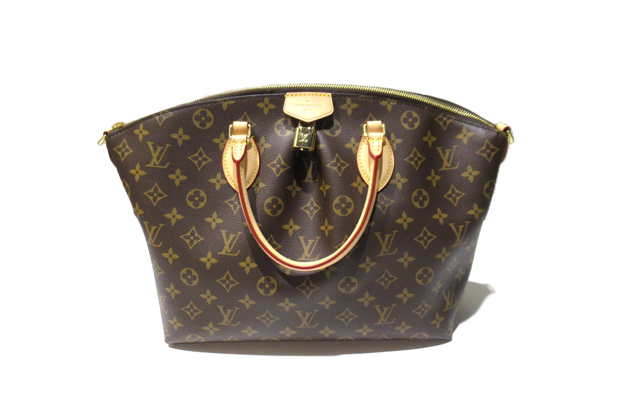 ルイヴィトン LOUIS VUITTON ボエシNM MM モノグラム N45987 赤銅色 ゴールド金具 レディース うしろ側 BOX付き添い人 序列付けるSA