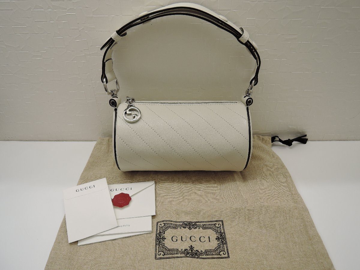 【未当て嵌める】 グッチ GUCCI ブロンディ ミニ ショルダーバッグ 760176 白いこと ハンドバック 御徒面子