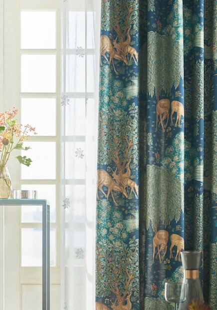 楽天市場】ウィリアムモリス ブラックトーン オーダーカーテン幅