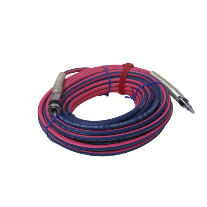 Mach マッハ 高圧 エアホース 20ｍ ピンク ブルー 6.0×9.0×20m S23-620 日本製 10,512円