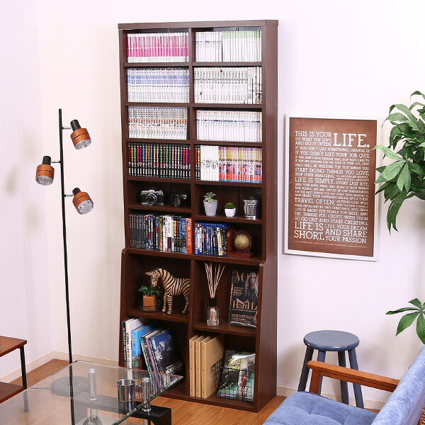 楽天市場 送料無料 本棚 棚 書棚 90cm幅 Box マルチボックス 書庫 高さ2m 木製 ラック マルチラック オープン棚 オープン収納 シェルフ キャビネット 書斎 ネジ穴隠し 可動棚 シール オフィス書斎 在宅ワーク テレワーク リビングデイ