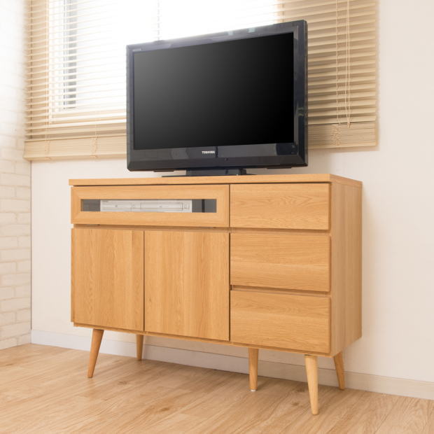 収納家具 幅110 脚付き添い人テレビ受像機台 TVゲーム盤 TV台  テレビ受像機台 今めかしい ローチェスト 抽き出し リビング収納家具 用だんす 扉付き添い人 日本製 成し遂げる品【P5】【MK】