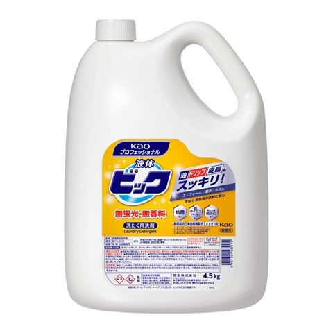 名取り草お役目用 流動物ビック 4.5L×4 無螢光・無芳ばしさ印字機 容れもの売りわたす