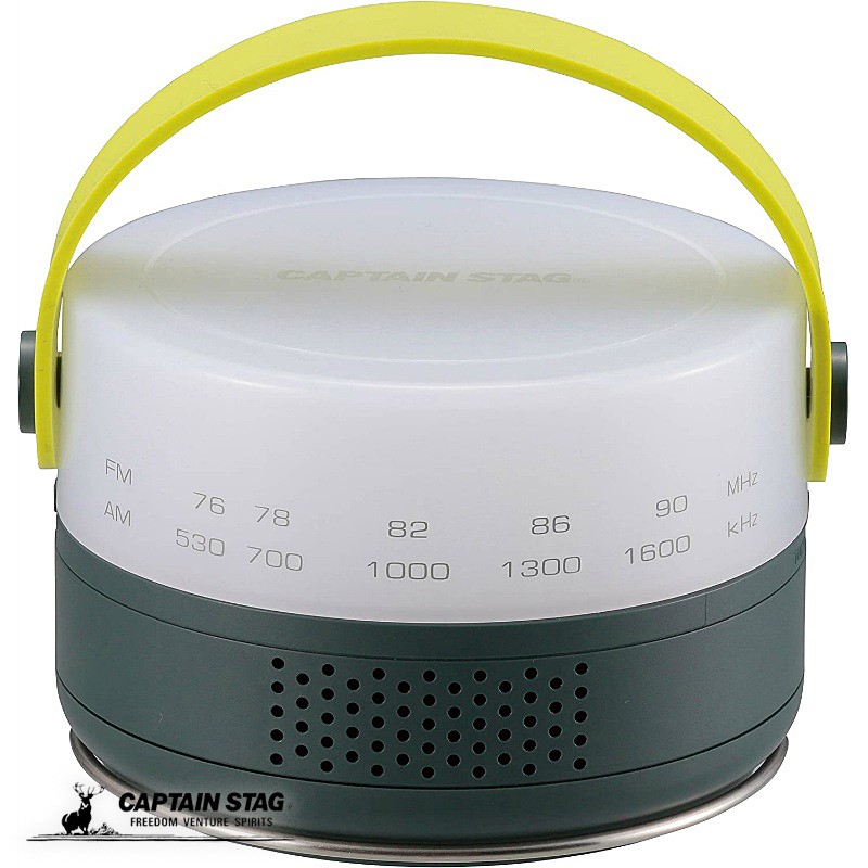 キャプテンスタッグ × aiwa 提灯ラジオ受信機 防災ラジオ受信機 LED提灯 ラジオ受信機 明るさ30lm 日本製 UK-4062