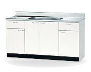 高級流し台中央水槽 W1800×550×800(890)mm FB-180S 組み合わせキッチン ※個人宛配送不可商品|リビングプラザ店