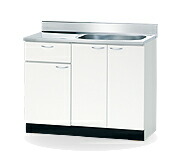 薄型御前上等流し台 幅100珊 W1000×460×800(890)粍 FBC-100S 取り合わせ勝手もと ※人間宛送りとどける不可商いもの