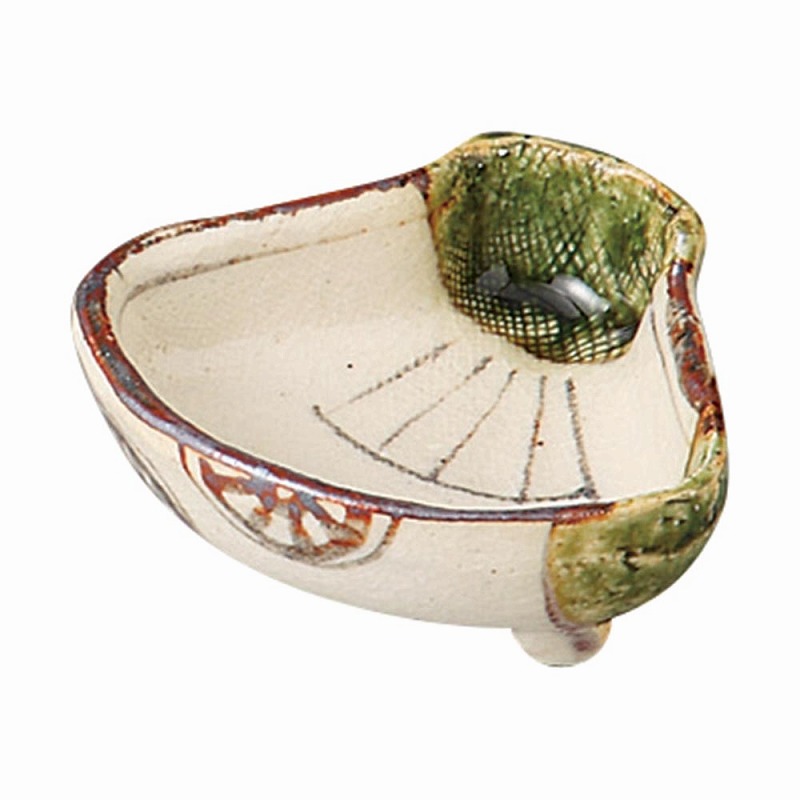 楽天市場】【茶器/茶道具 香合】 織部焼き 扇面 松本鉄山作 2種類より