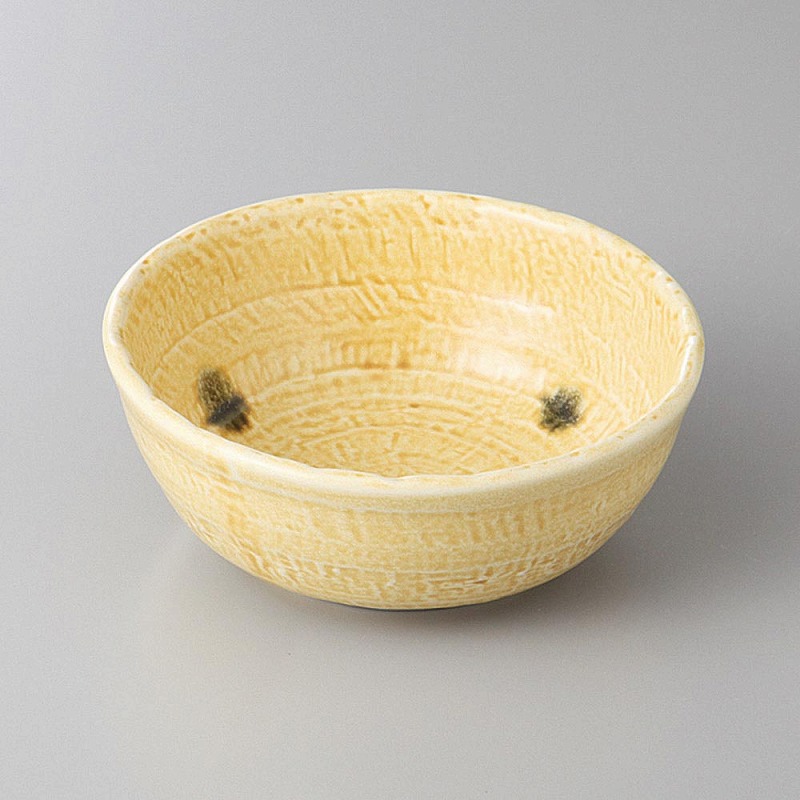 みやび 玉置保夫作〈黄瀬戸 長皿〉美濃の名窯【玉山窯】5枚 みやび様