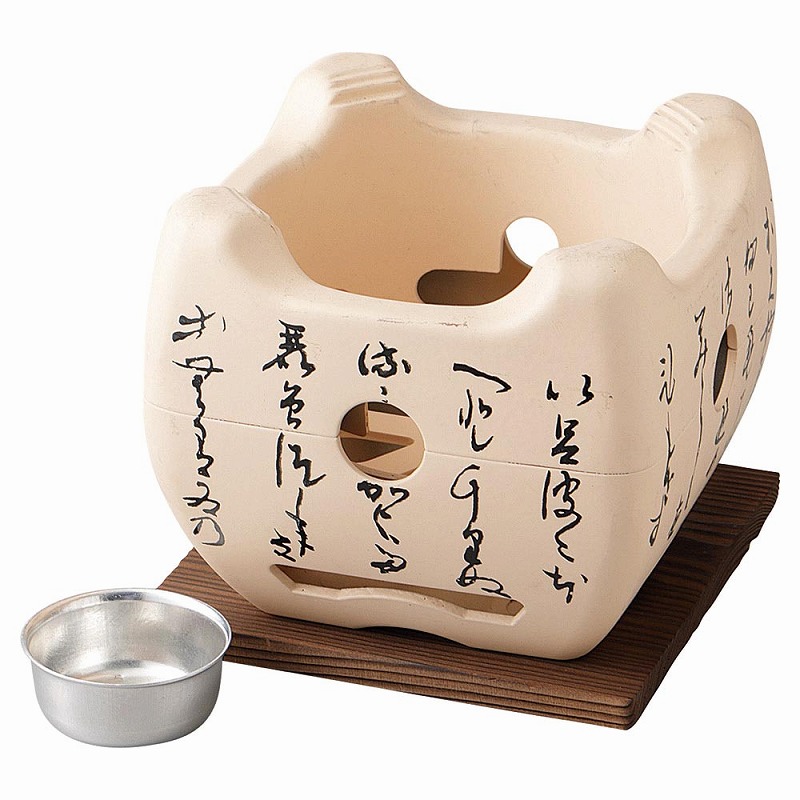 いろはコンロセット（固形燃料用）白（大）セット（Ｍ１０－８０５）