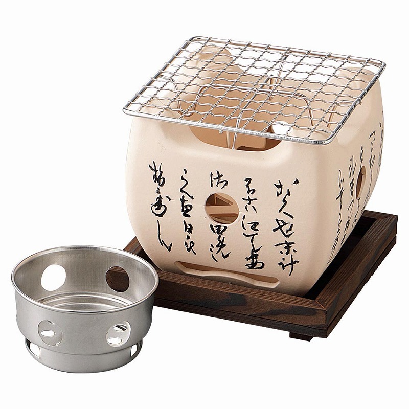 いろはコンロセット（炭入れ用）白（大）セット（Ｍ１０－８０５）