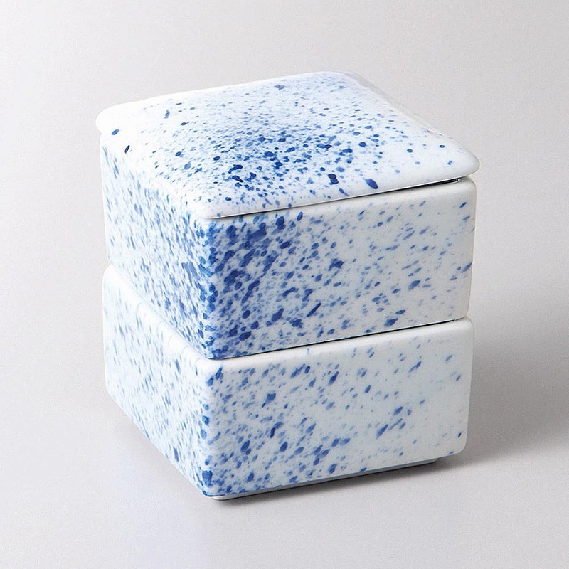 楽天市場】 夏・ガラスの茶道具 義山二段重（引重） : 茶道具・抹茶