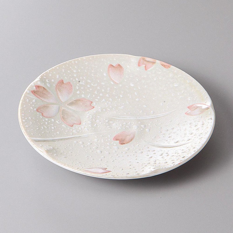 楽天市場】美濃焼 神宮桜6.0皿 19.2×3.8cm : リビングプラザ楽天市場店