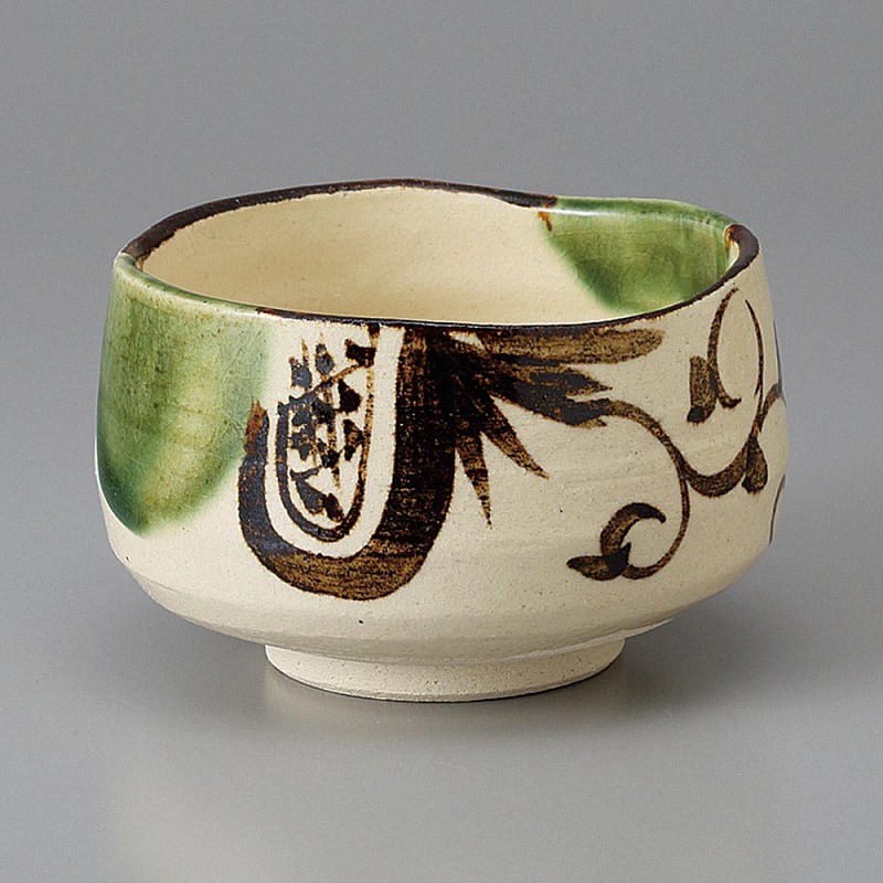 楽天市場】松の絵黒織部茶碗 : 茶道具商 左座園