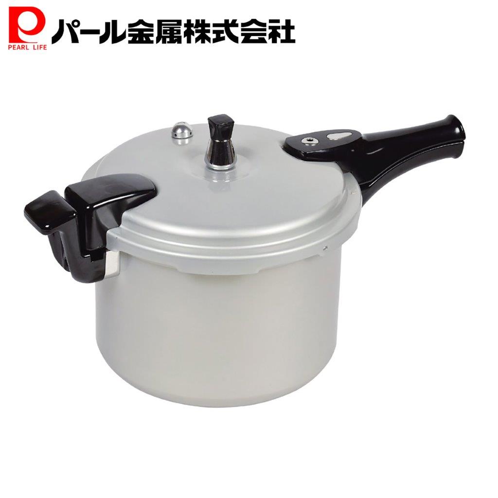 パール金属 ホットクッキング アルミ IH対応 圧力 鍋 圧力なべ 6.0L 1升炊 HB-378