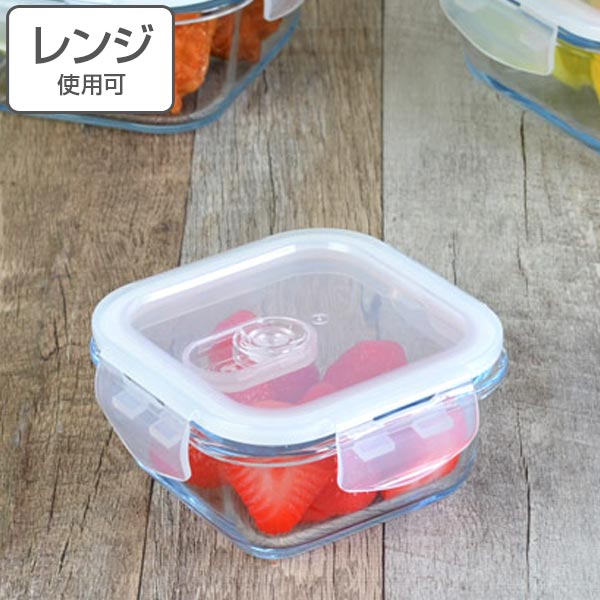 Glass Preservation Container Cook Lock Square 300 Ml I Stack Heat Resisting Corner Type Four Points