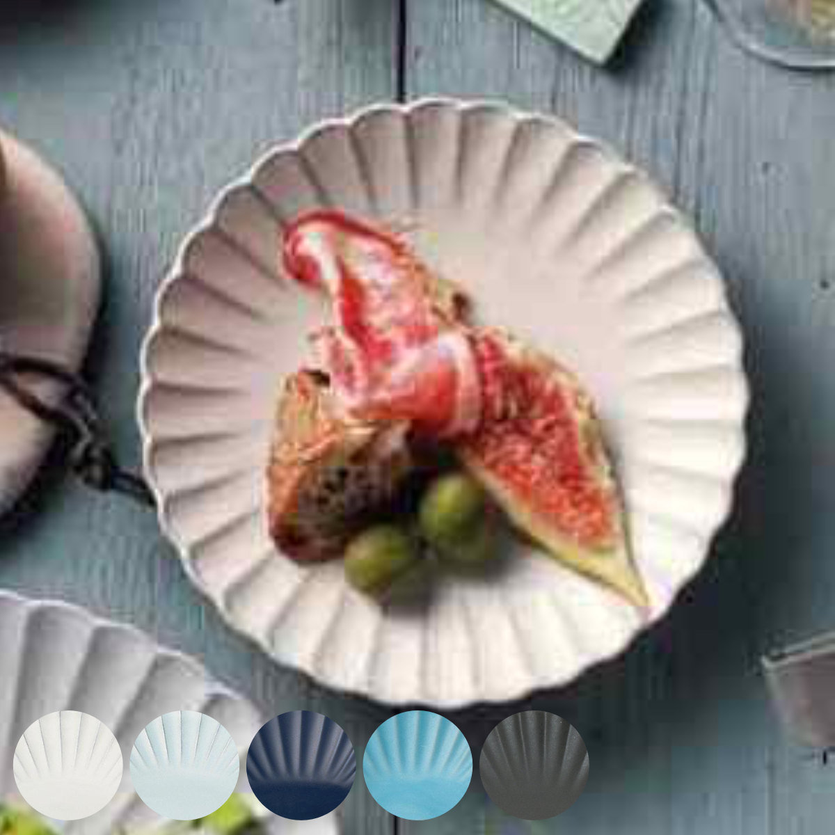 食器】黒地にお花の大皿 プレート 和風 食器】黒地にお花の大皿 陶器