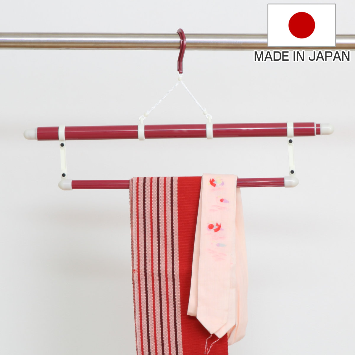 楽天市場】衣桁 2段 木製 和装ハンガーラック 高さ172.5cm （ 送料無料