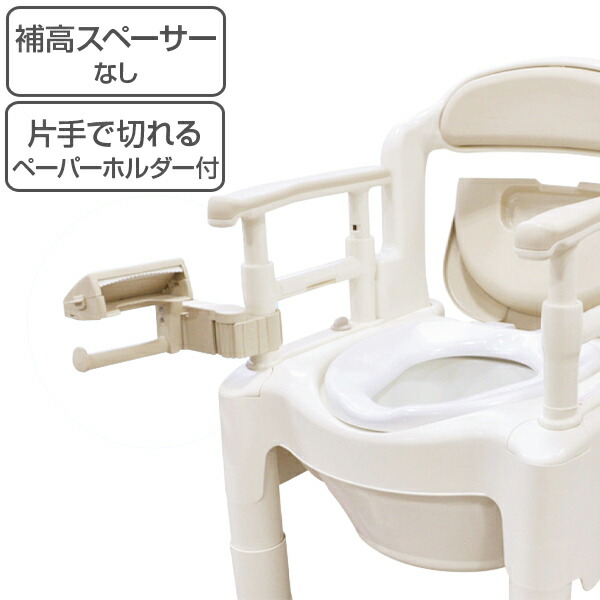 魅力的な ポータブルトイレ 補高スペーサーなし 標準便座 片手で切れるペーパーホルダータイプ 介護用 ちびくまくんシリーズ 日本製 送料無料 トイレ 介護 ポータブル 洋式 腰掛便座 樹脂製 洋式トイレ トイレットペーパー 片手 介護用品 正規店仕入れの Www