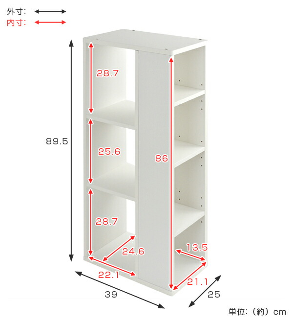 【楽天市場】 在庫限り・入荷なし キッチン収納 すき間収納 ラック 4段 オープン棚 3面タイプ スレンダー 幅25cm （ 送料無料 収納棚