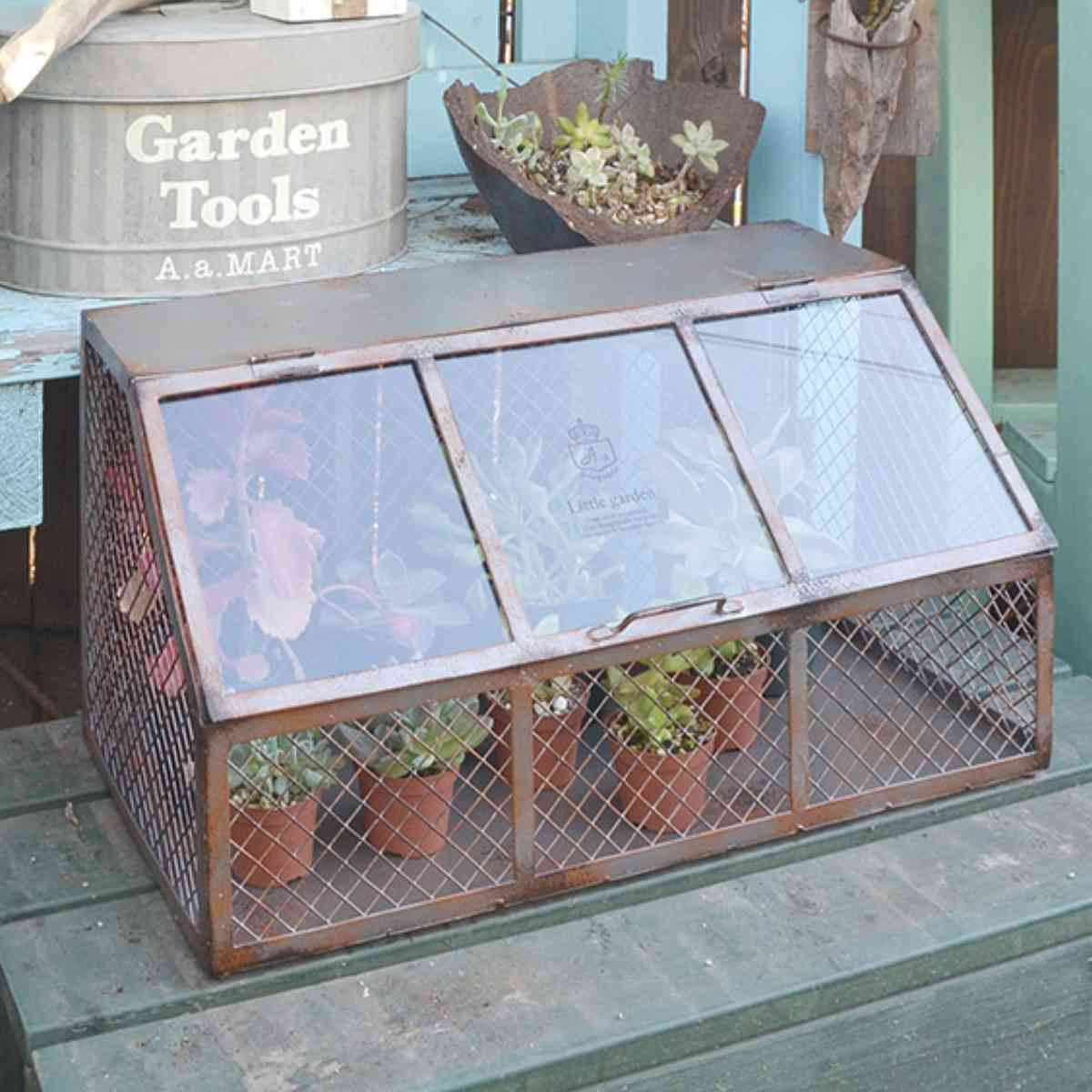 ガーデニング格納 物入れ ビードロコンテナ ガラス製 送料無料 霜よけ 包含 園芸 ガーデニング雑貨 フラワーポット プランター 収納 サイバー空間 通風 グリーン 植物 お花 収納コンテナ レトロ アンティーク 内装 おしゃれ Clubguarani Com Py