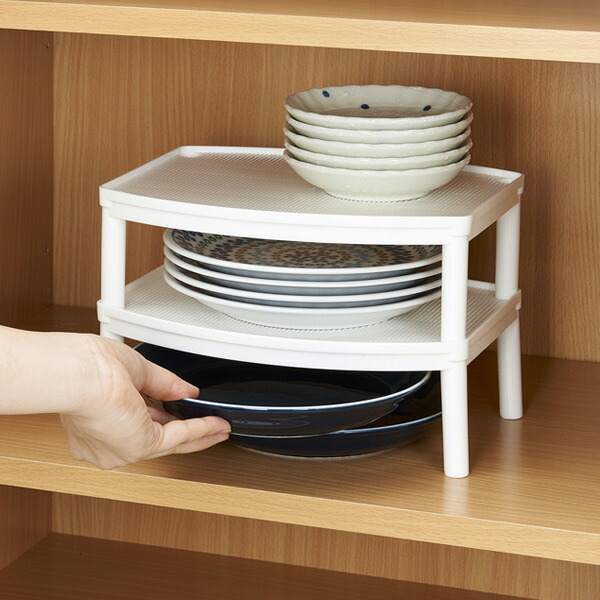 楽天市場】【エントリーP10倍】【公式店】プレートラック 2個組/食器棚