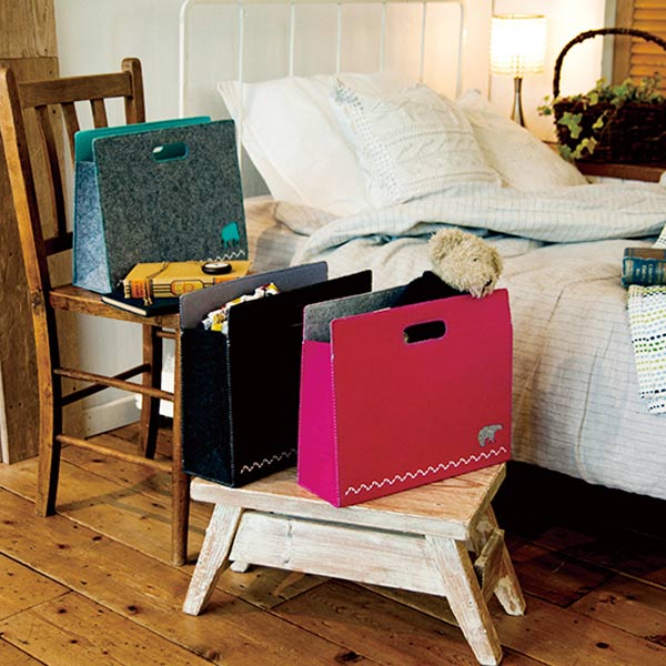 【楽天市場】ファイルボックス A4 フェルト ドキュメントボックス ファイルケース （ 収納ボックス マガジンラック マガジン ファブリック