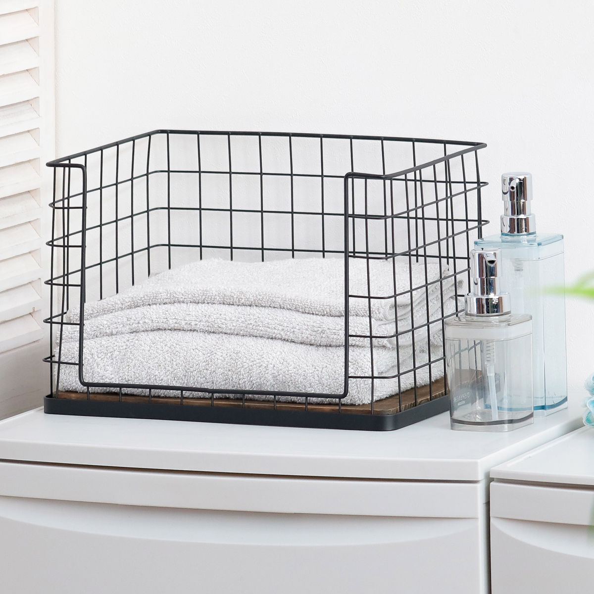 楽天市場】フロントオープンバスケット W37 14893 / 収納 バスケット